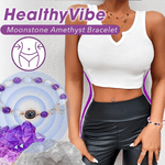 Load image into Gallery viewer, HealthyVibe Moonstone Amethyst Bracelet

